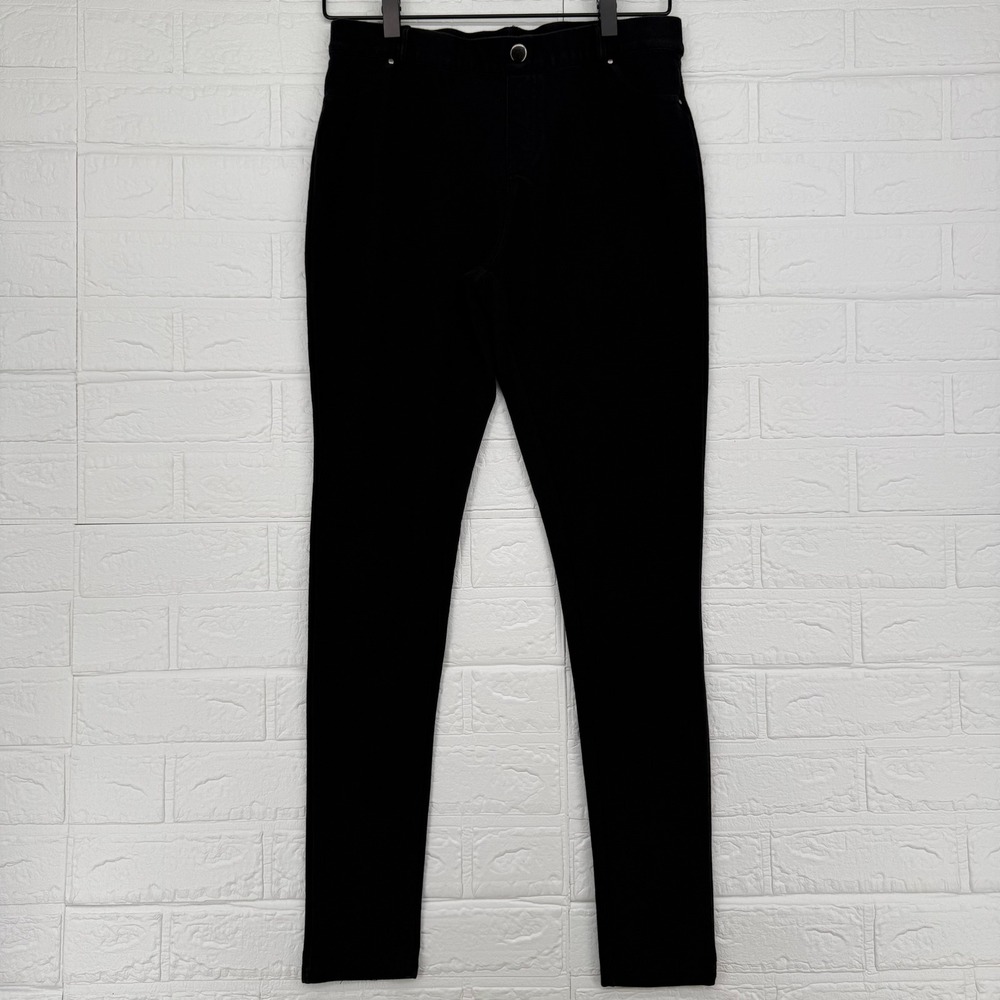 Max Skinny Pants Women Size M Black High Rise Stretch Casual Trousers